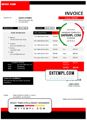 editable template, # found report universal multipurpose invoice template in Word and PDF format, fully editable