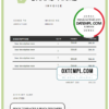 editable template, # onpoint green universal multipurpose invoice template in Word and PDF format, fully editable