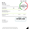 editable template, # sharp black universal multipurpose invoice template in Word and PDF format, fully editable