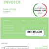 editable template, # sunset leaf universal multipurpose invoice template in Word and PDF format, fully editable