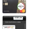 editable template, Russia Tinkoff bank mastercard template in PSD format, fully editable