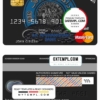 editable template, Afghanistan Da bank mastercard template in PSD format, fully editable