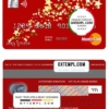 editable template, Bahamas Scotia bank mastercard template in PSD format, fully editable