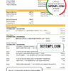 editable template, Bahamas FirstCaribbean International Bank (CIBC) bank statement template in Word and PDF format