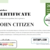editable template, USA Running Award certificate template in Word and PDF format