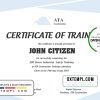 editable template, USA Safety Training certificate template in Word and PDF format