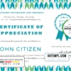 editable template, USA Student Appreciation certificate template in Word and PDF format