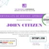 editable template, USA Volunteer certificate template in Word and PDF format