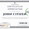 editable template, USA Pastor Appreciation certificate template in Word and PDF format