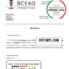 editable template, Burkina Faso The Central Bank of West African States bank account closure reference letter template in Word and PDF format