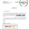 editable template, USA 5Point bank account closure reference letter template in Word and PDF format