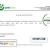 editable template, Ukraine OTP bank account closure reference letter template in Word and PDF format