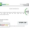 editable template, Ukraine OTP bank account closure reference letter template in Word and PDF format