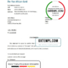 editable template, Central African Republic Ecobank bank account closure reference letter template in Word and PDF format