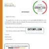 editable template, Chile Banco del Estado de Chile bank account closure reference letter template in Word and PDF format