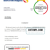editable template, Colombia Banco de Bogotá bank account closure reference letter template in Word and PDF format