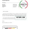 editable template, Cyprus Alpha Bank account closure reference letter template in Word and PDF format