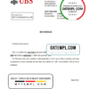 editable template, Switzerland UBS bank account closure reference letter template in Word and PDF format