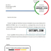 editable template, Denmark Danskebank bank account closure reference letter template in Word and PDF format