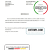 editable template, Denmark Nykredit bank account closure reference letter template in Word and PDF format