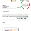 editable template, Dominicia Central Bank Of The Dominican Republic bank account closure reference letter template in Word and PDF format