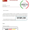 editable template, Dominica CIBC First Caribbean International bank account closure reference letter template in Word and PDF format