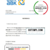 editable template, Egypt Al Ahli Bank of Kuwait bank account closure reference letter template in Word and PDF format