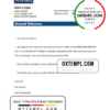 editable template, France La Banque Postale bank account closure reference letter template in Word and PDF format
