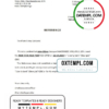 editable template, Georgia Liberty bank account closure reference letter template in Word and PDF format