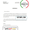 editable template, Germany N26 bank account closure reference letter template in Word and PDF format