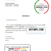 editable template, Hungary K&H bank account closure reference letter template in Word and PDF format