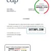 editable template, Italy CDP bank account closure reference letter template in Word and PDF format