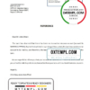 editable template, Korea KDB bank account closure reference letter template in Word and PDF format