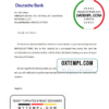 editable template, Mexico Deutsche Bank bank account closure reference letter template in Word and PDF format