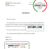 editable template, USA Radius bank account closure reference letter template in Word and PDF format