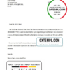 editable template, Belize Commerzbank bank account closure reference letter template in Word and PDF format