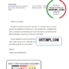 editable template, Brazil Itau bank account closure reference letter template in Word and PDF format