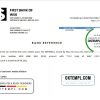 editable template, USA First Bank of Wiki bank account closure reference letter template in Word and PDF format