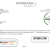 editable template, Andorra Andbank account closure reference letter template in Word and PDF format