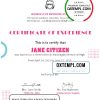 editable template, USA Cheerleader Certificate template in Word and PDF format