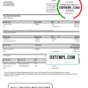 editable template, France Citibank bank statement template in .xls and .pdf file format