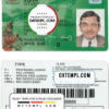Papua New Guinea driver license PSD template, 2020 - present