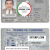 Mongolia driver license PSD template