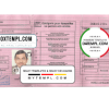Mali driver license PSD template