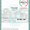 editable template, USA California state birth certificate template in PSD format, fully editable