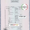 editable template, USA Nevada state birth certificate template in PSD format, fully editable