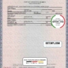 editable template, USA Rhode Island state birth certificate template in PSD format, fully editable