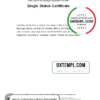 editable template, Australia Australian Capital Territory divorce certificate template in Word format