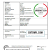 editable template, Australia Australian Capital Territory death certificate template in Word format