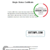 editable template, Australia Jervis Bay Territory divorce certificate template in Word format